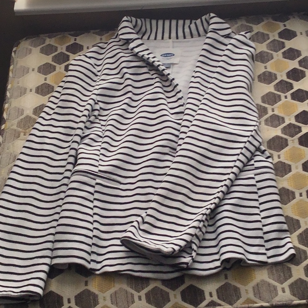 Striped business blazer